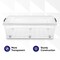 Superio Clear Storage Bin with Lid, Large Stackable Container with Lid, Wheeled Storage Box for Home, Tote for Garage, Storage, Clothing